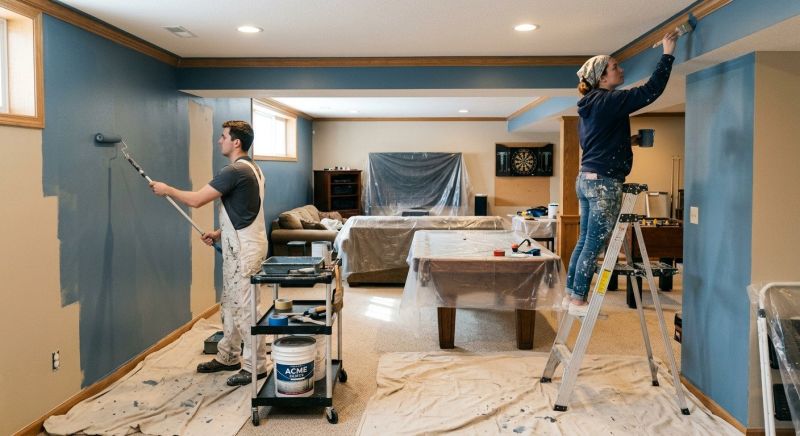 Great Room Painting in Waco, TX