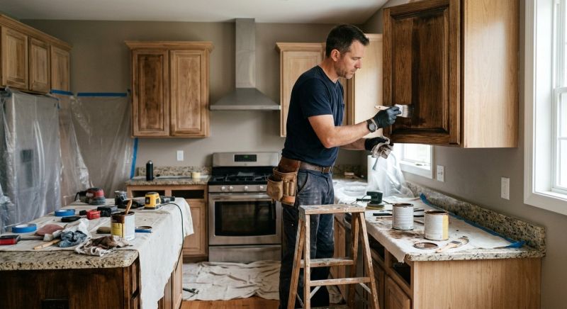 Cabinet Staining Service in Lafayette, IN