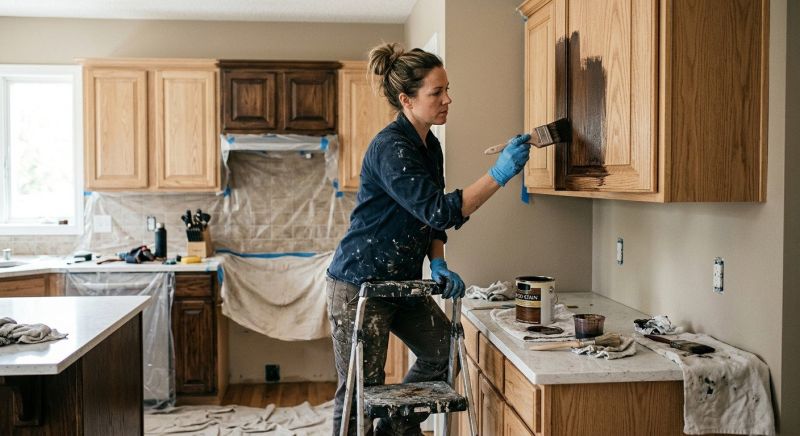Cabinet Staining Service in Cincinnati, OH