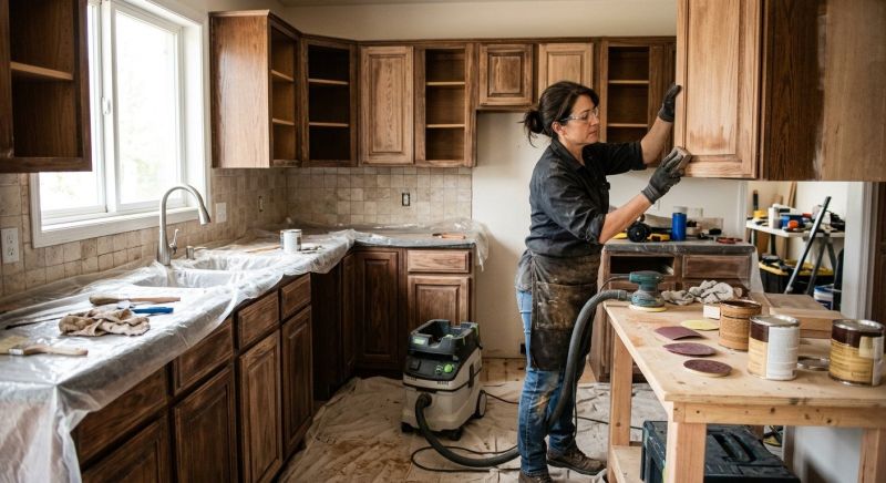 Kitchen Cabinet Refinishing in Carmel, IN