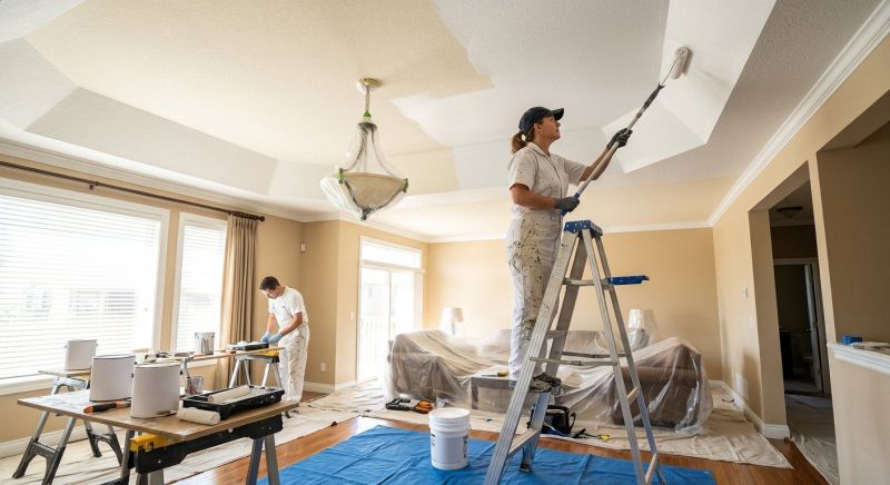 Popcorn Ceiling Painting in Waco, TX